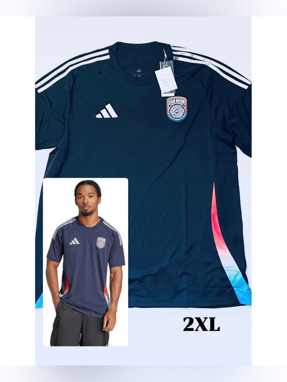 Adidas San Diego FC 2025 Home Jersey Men’s 2XL
